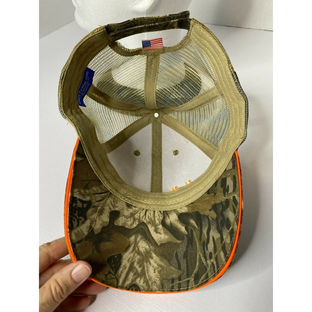L&L Distributors Heavy Duty Truck Parts Trucker Hat w 2 stripes Camo Meritor - Picture 4 of 10